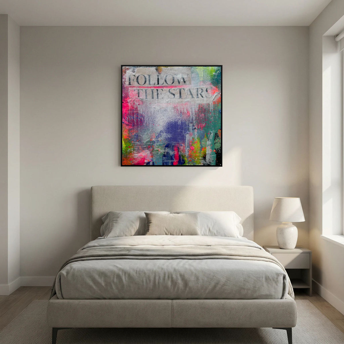 FOLLOW THE STARS (2023) PRINT ON CANVAS 