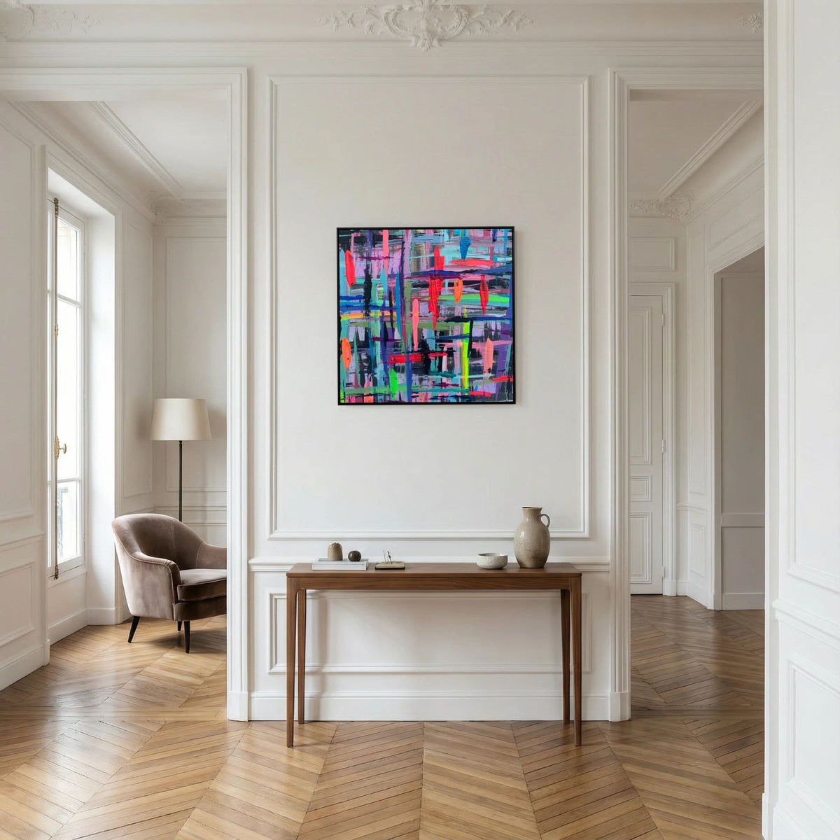 BETWEEN THE LINES (2020) PRINT ON CANVAS 