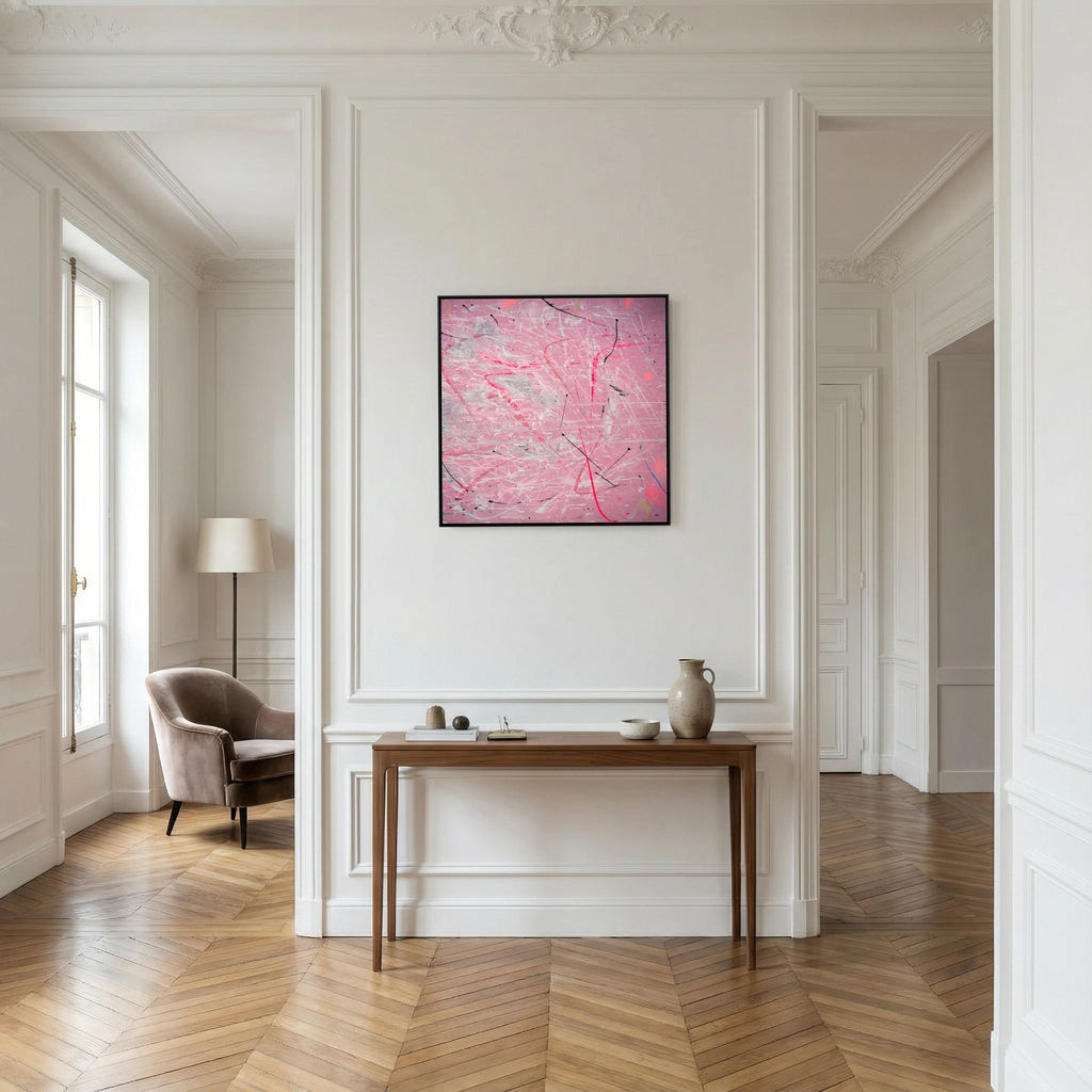 PAINT IN PINK (2024) PRINT ON CANVAS     