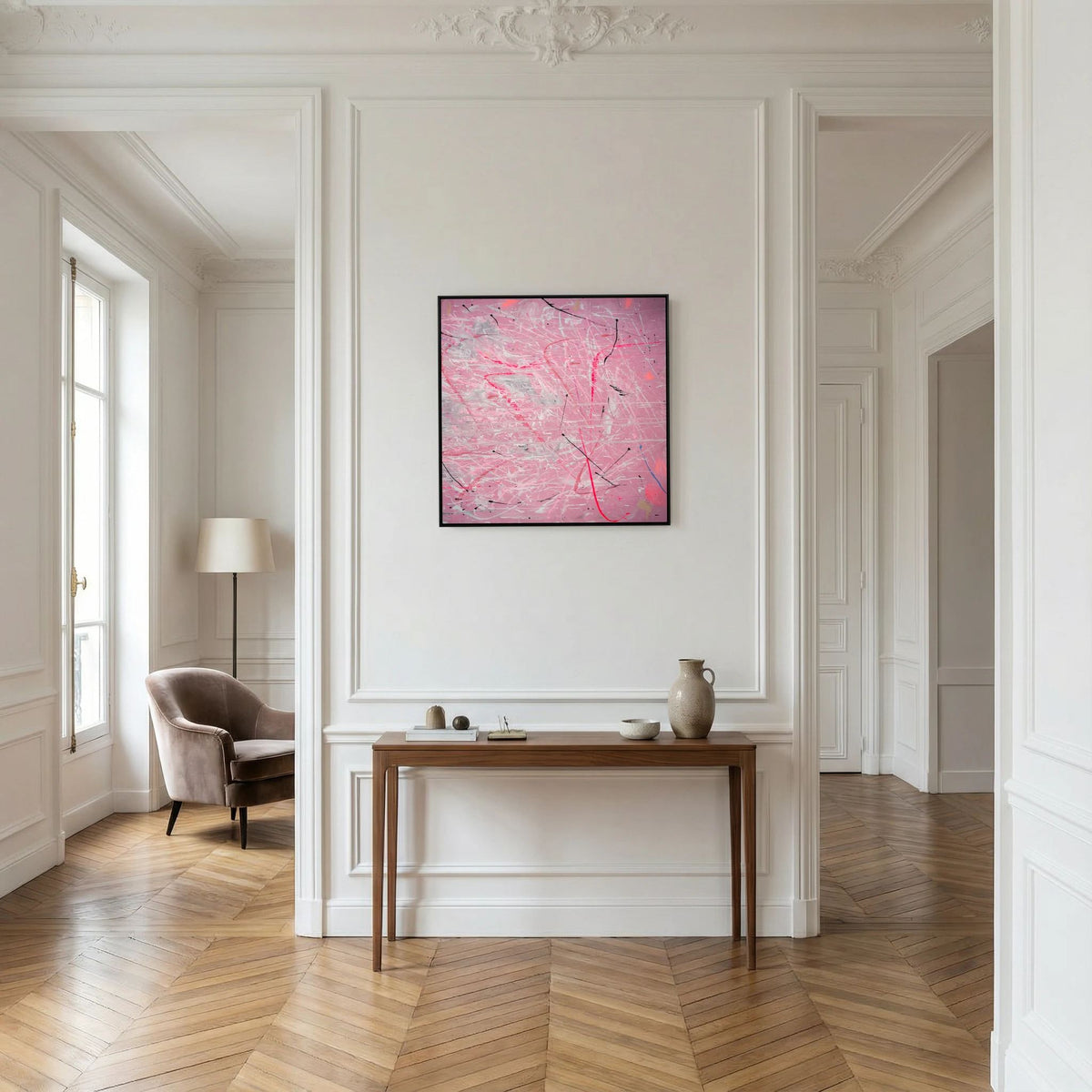 PAINT IN PINK (2024) PRINT ON CANVAS     