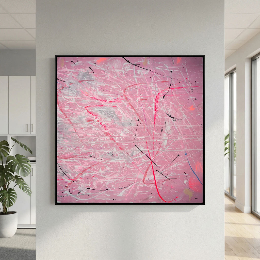 PAINT IN PINK (2024) PRINT ON CANVAS     