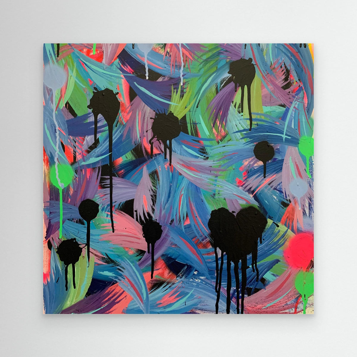 BLACK HEARTS CLUB (2020) PRINT ON CANVAS 