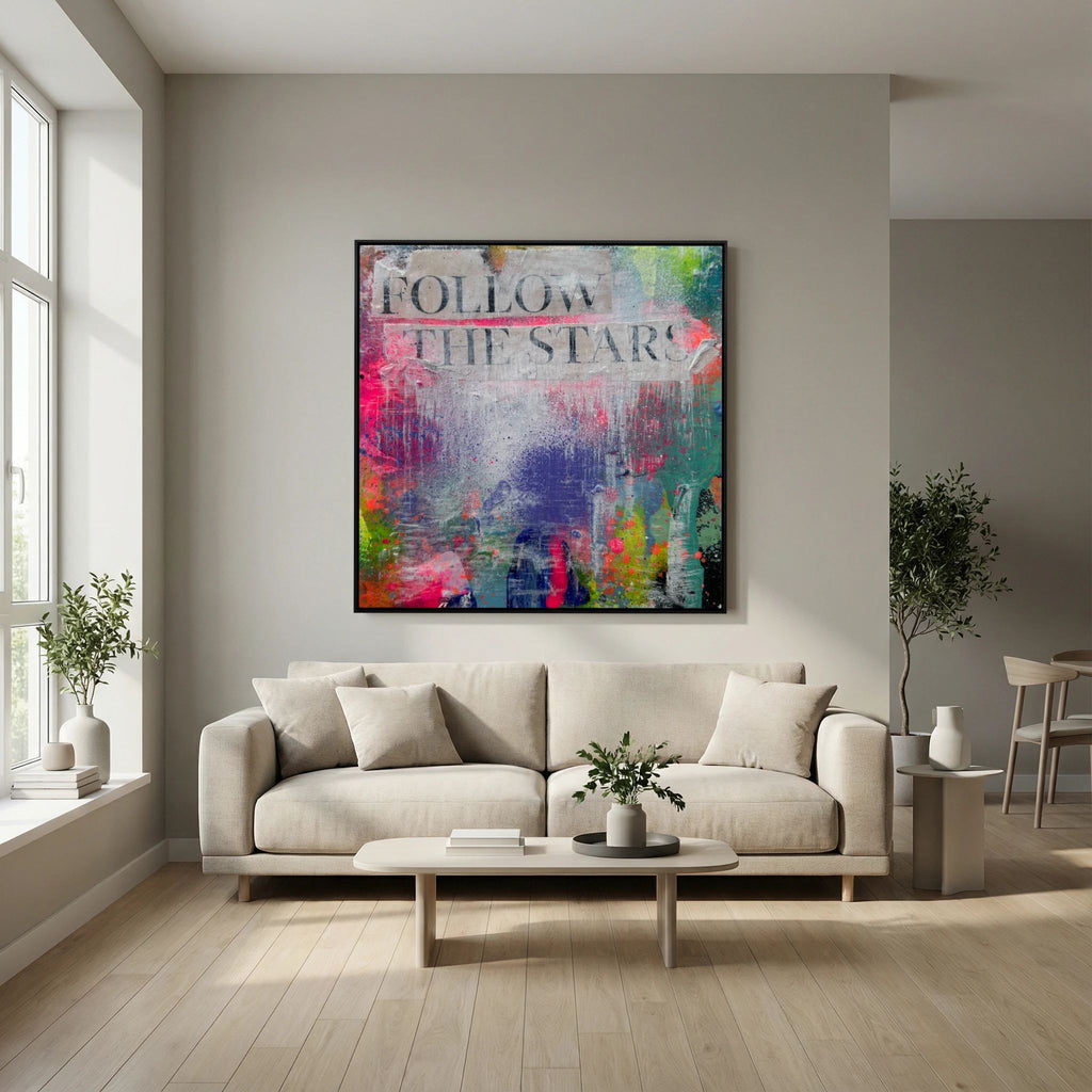 FOLLOW THE STARS (2023) PRINT ON CANVAS 