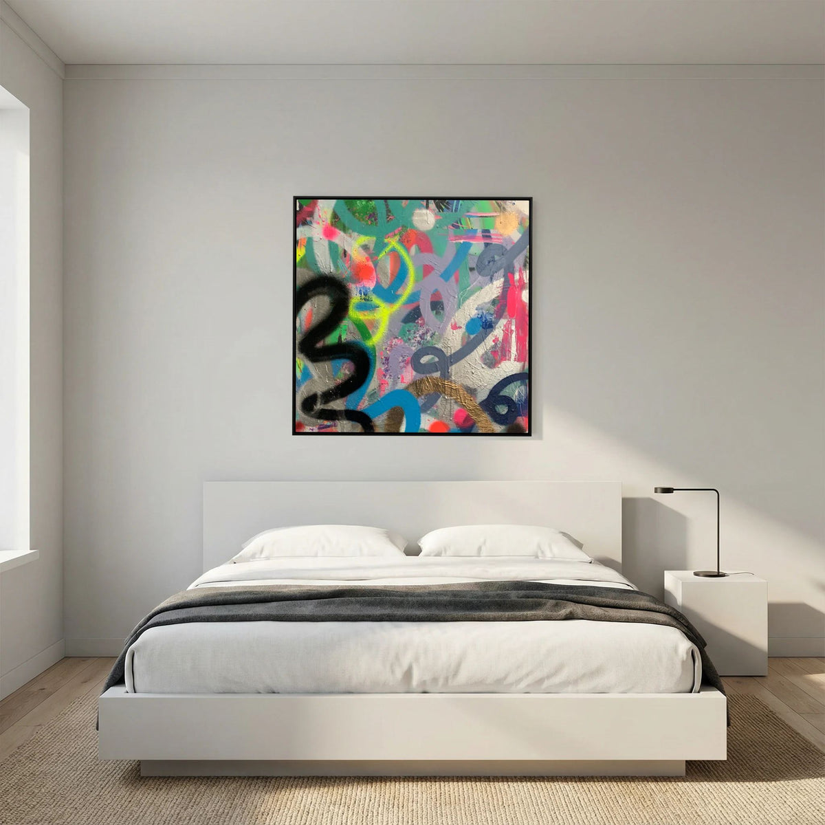 RIOT PRINT ON CANVAS  