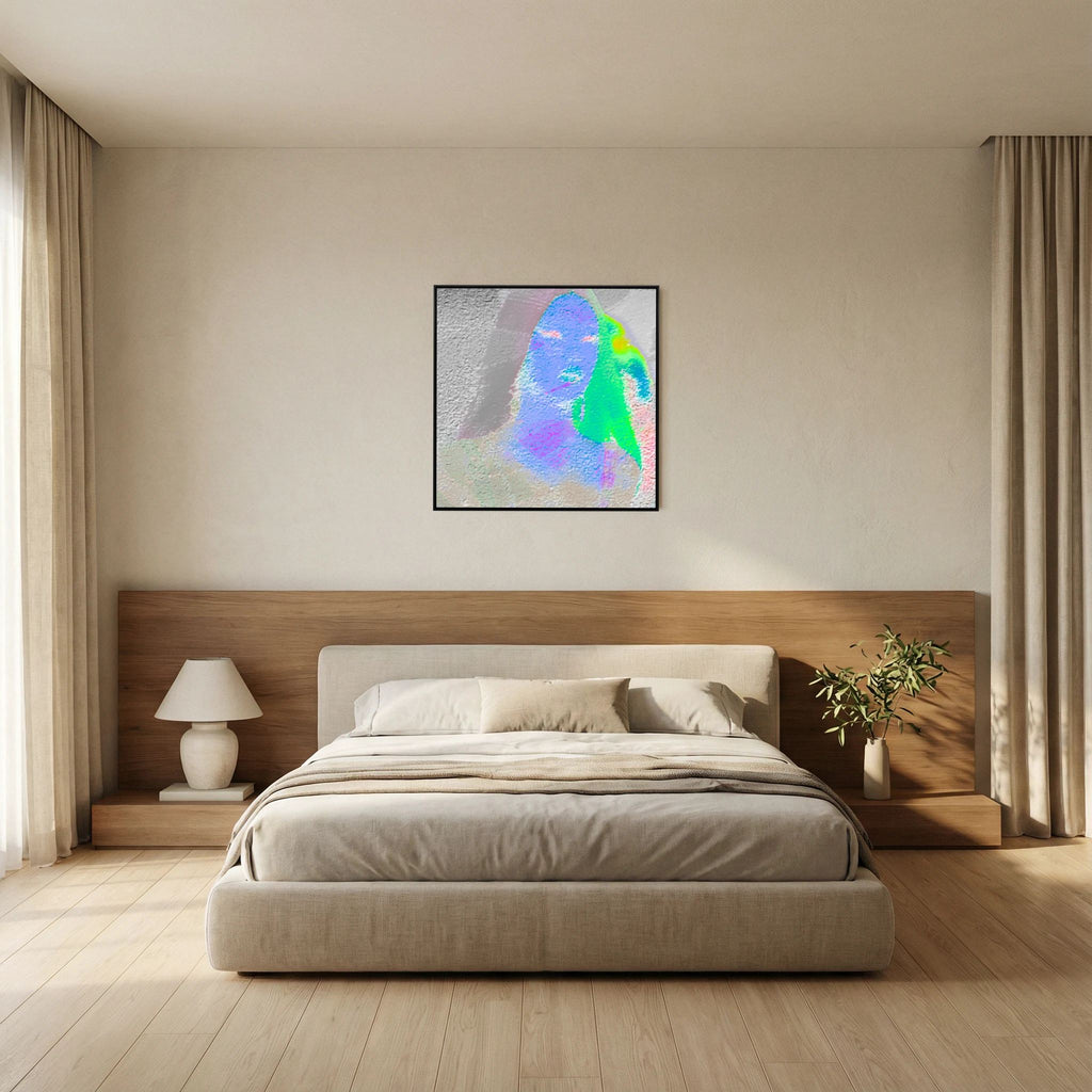 Santa Monica Blue Print on Canvas 
