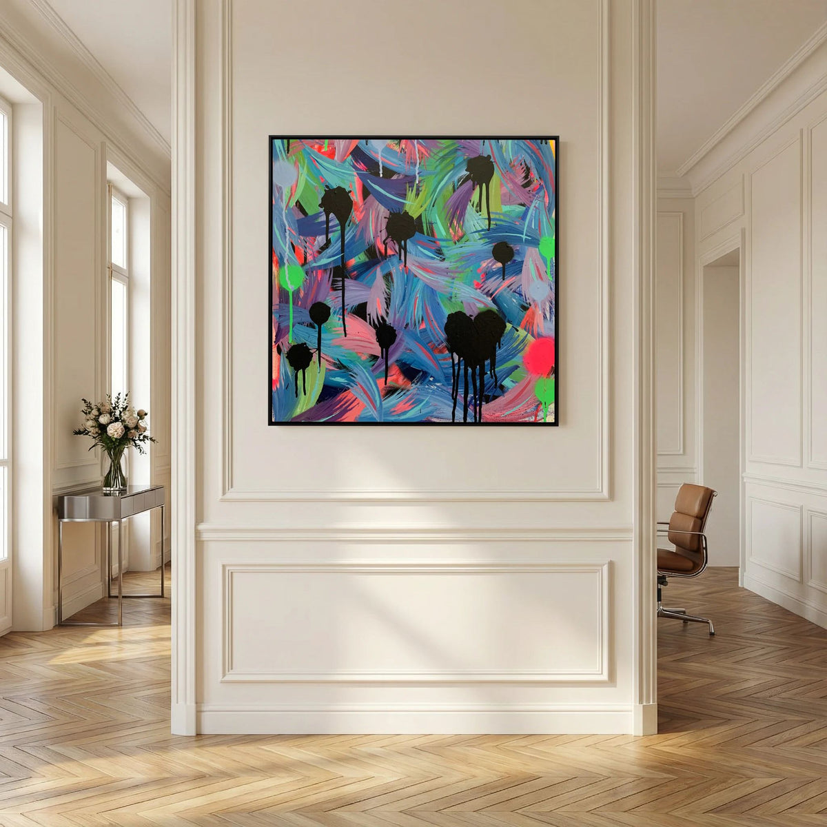 BLACK HEARTS CLUB (2020) PRINT ON CANVAS 