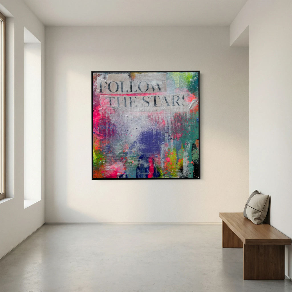 FOLLOW THE STARS (2023) PRINT ON CANVAS 