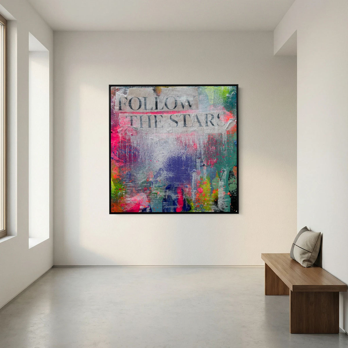 FOLLOW THE STARS (2023) PRINT ON CANVAS 