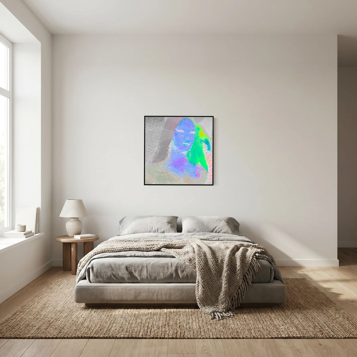 Santa Monica Blue Print on Canvas 