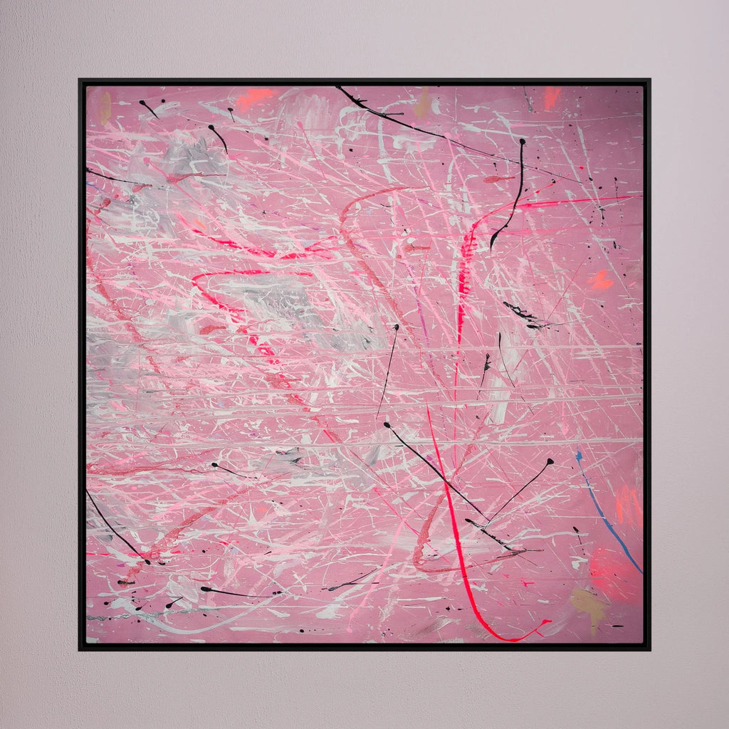 PAINT IN PINK (2024) PRINT ON CANVAS     