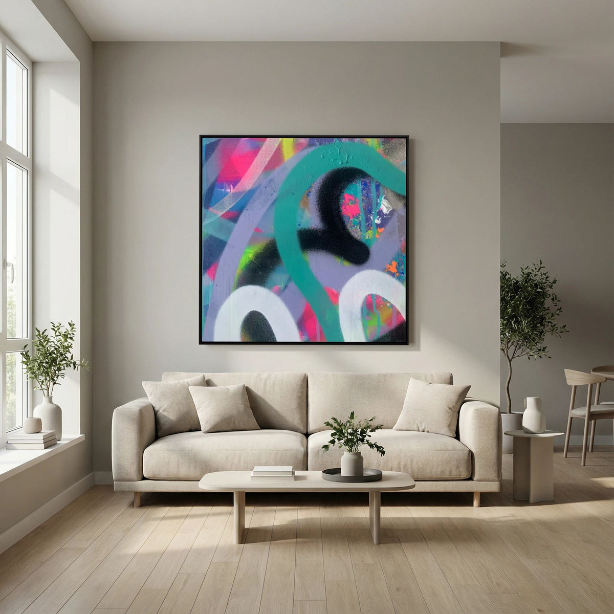 FAIRGROUND PRINT ON CANVAS  