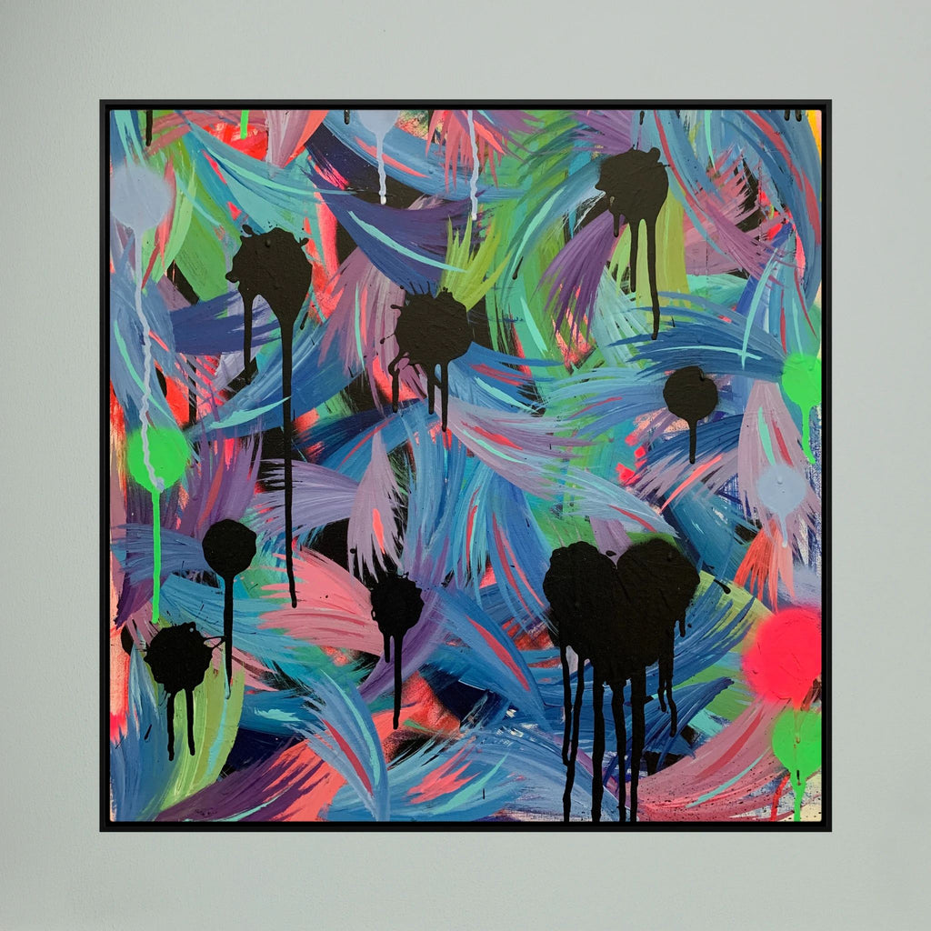 BLACK HEARTS CLUB (2020) PRINT ON CANVAS 