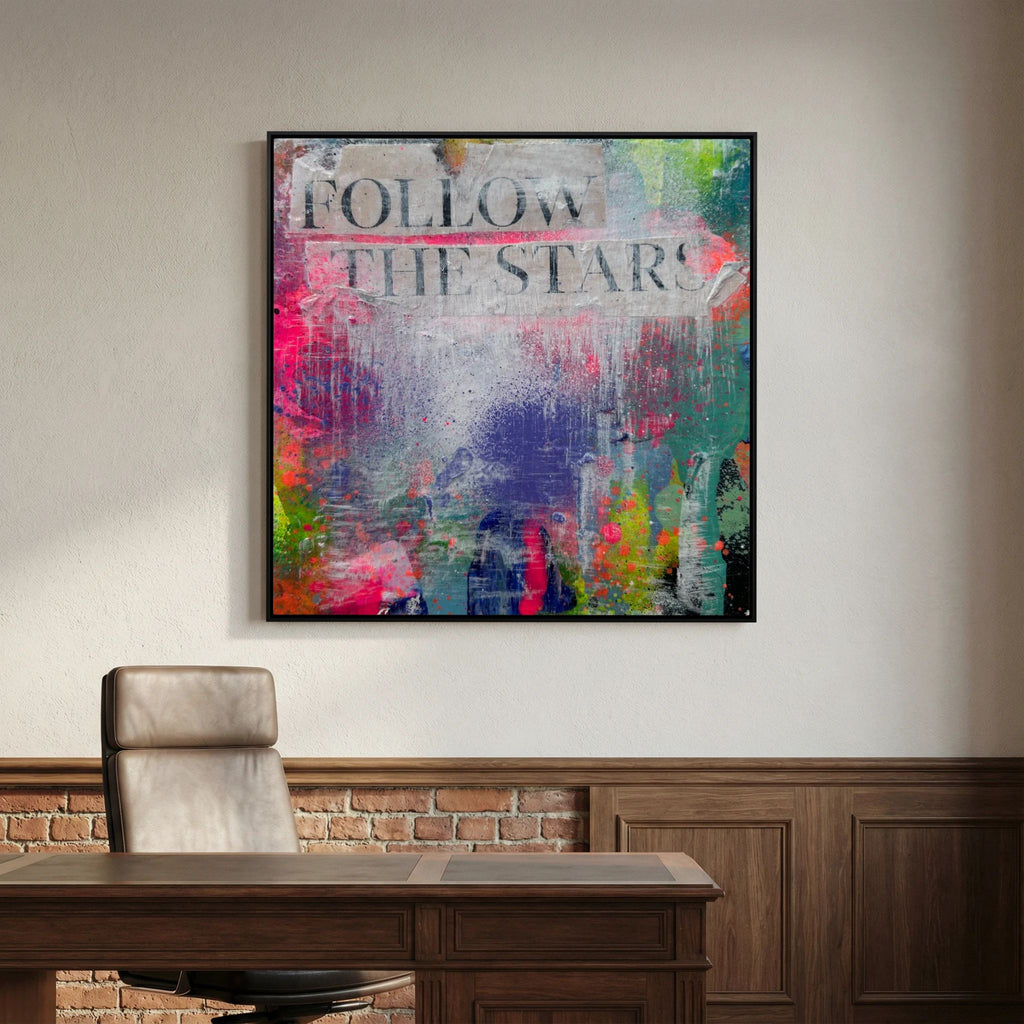 FOLLOW THE STARS (2023) PRINT ON CANVAS 