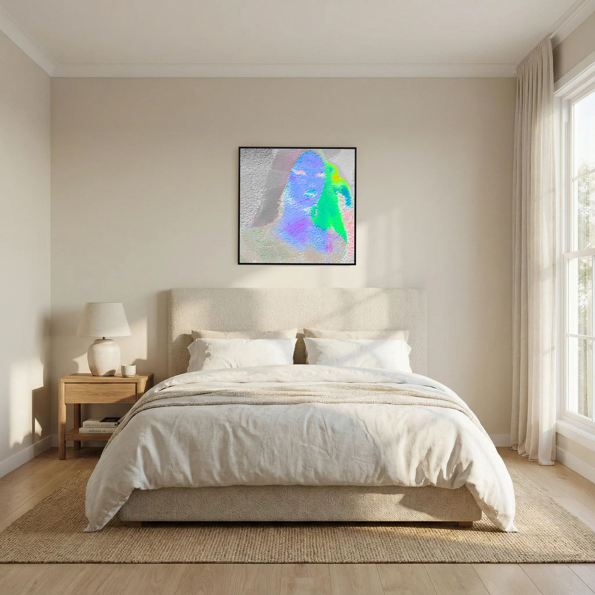 Santa Monica Blue Print on Canvas 