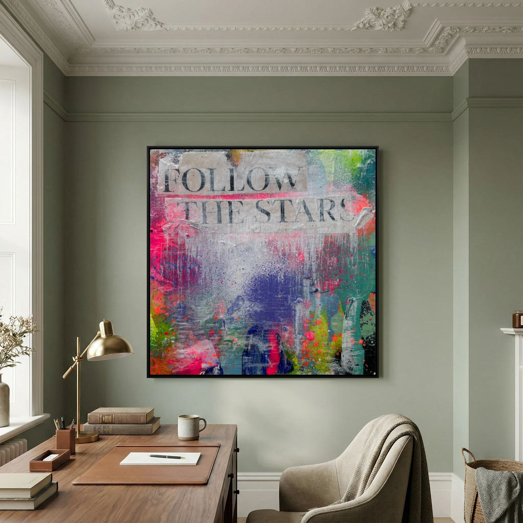 FOLLOW THE STARS (2023) PRINT ON CANVAS 