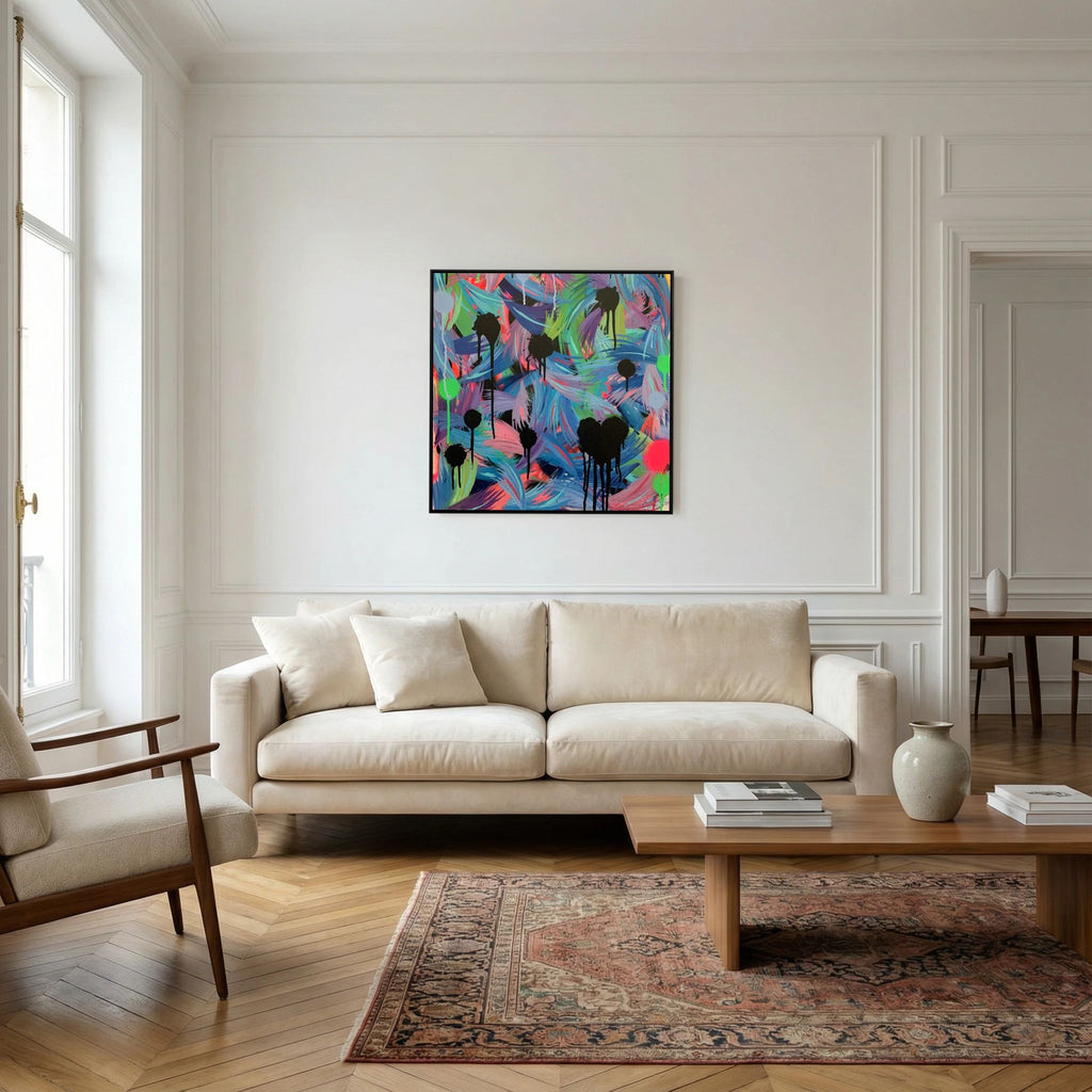 BLACK HEARTS CLUB (2020) PRINT ON CANVAS 