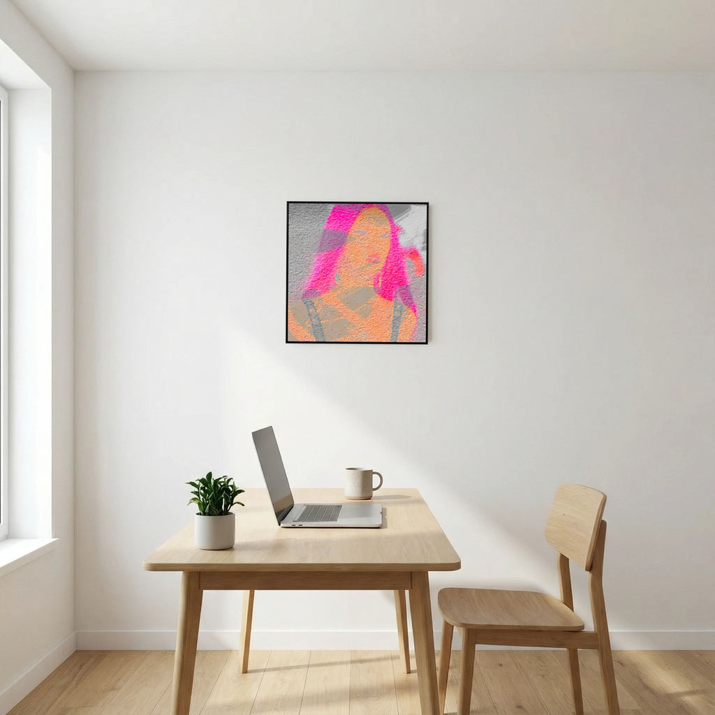 Santa Monica Fuchsia Print on Canvas