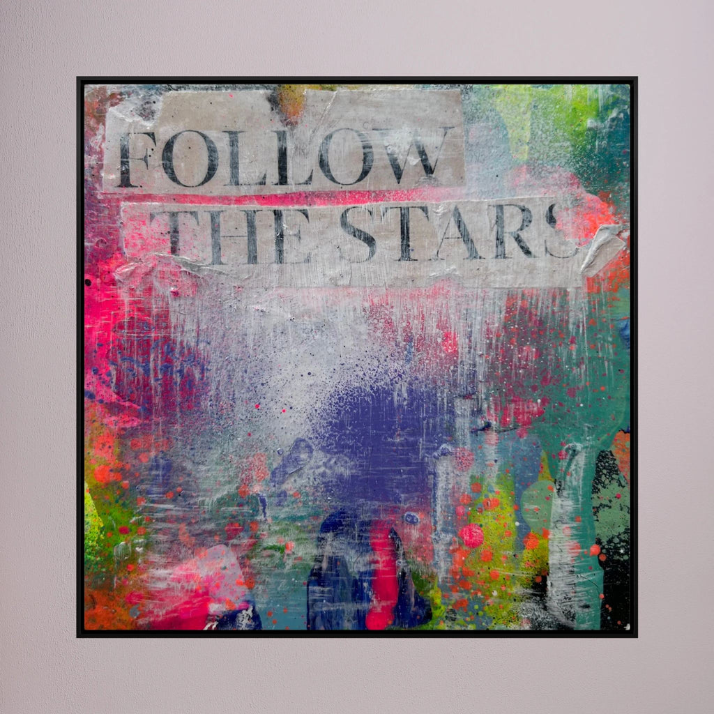 FOLLOW THE STARS (2023) PRINT ON CANVAS 
