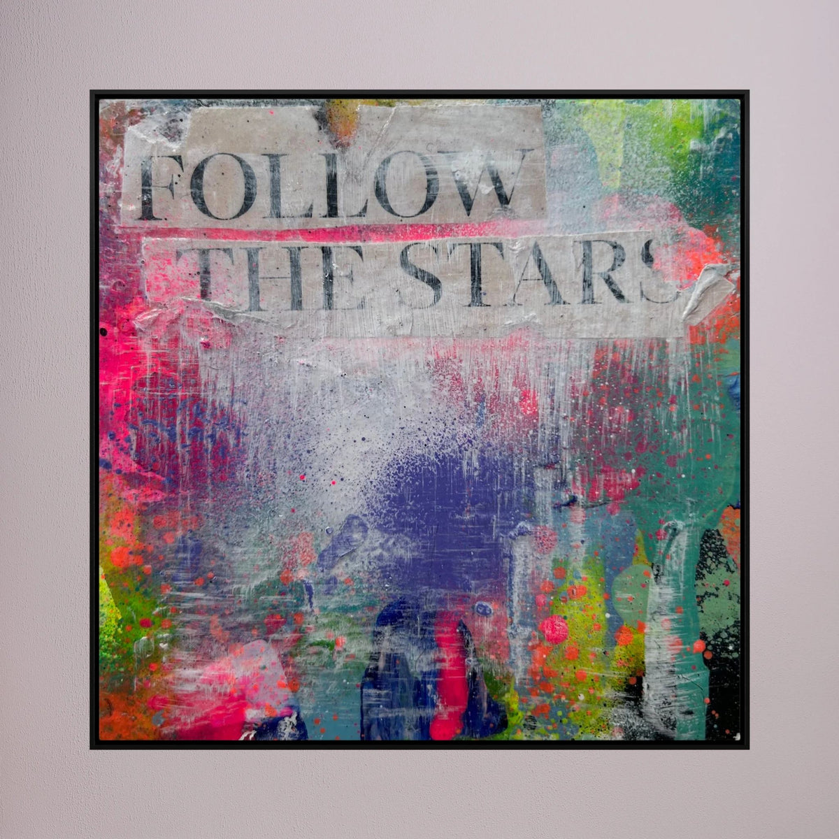 FOLLOW THE STARS (2023) PRINT ON CANVAS 