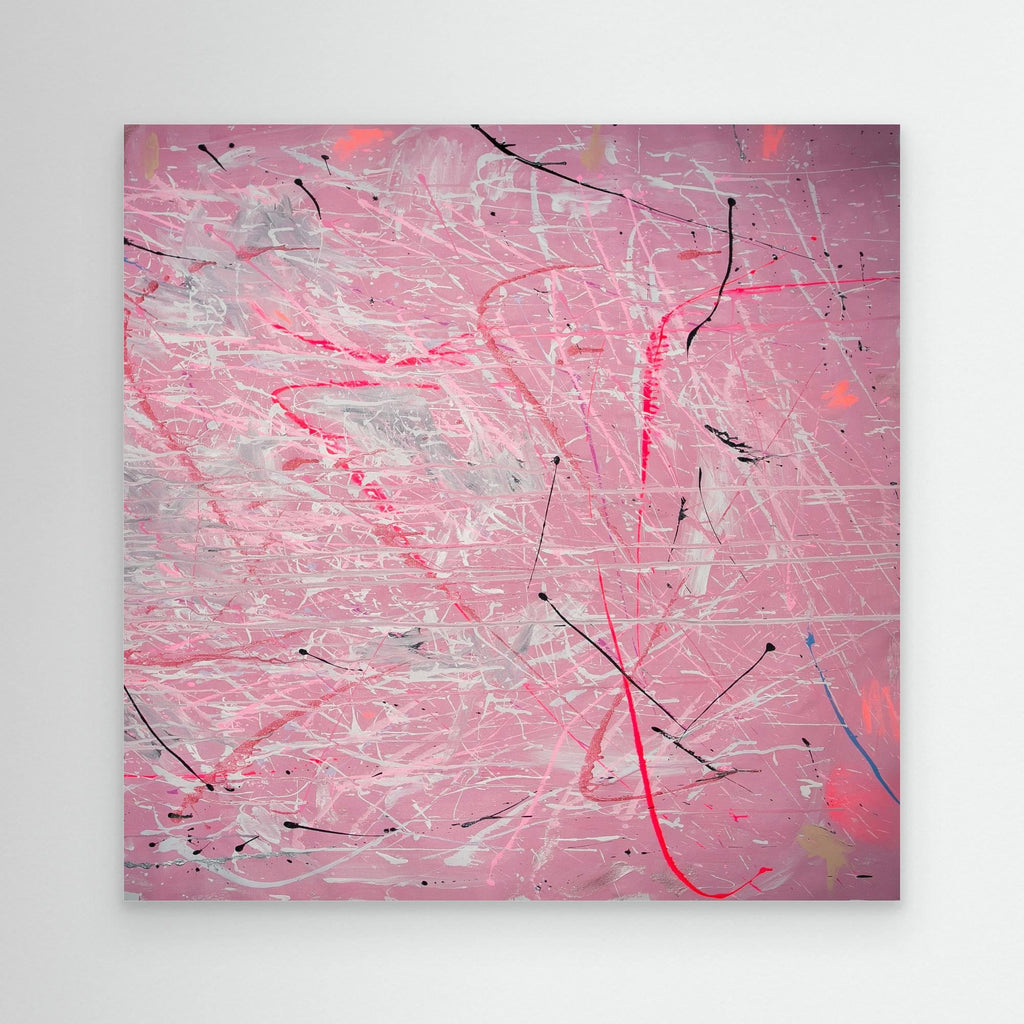 PAINT IN PINK (2024) PRINT ON CANVAS     