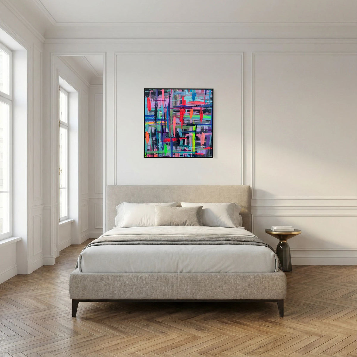BETWEEN THE LINES (2020) PRINT ON CANVAS 