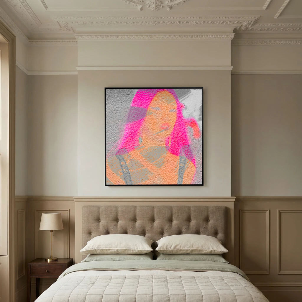 Santa Monica Fuchsia Print on Canvas