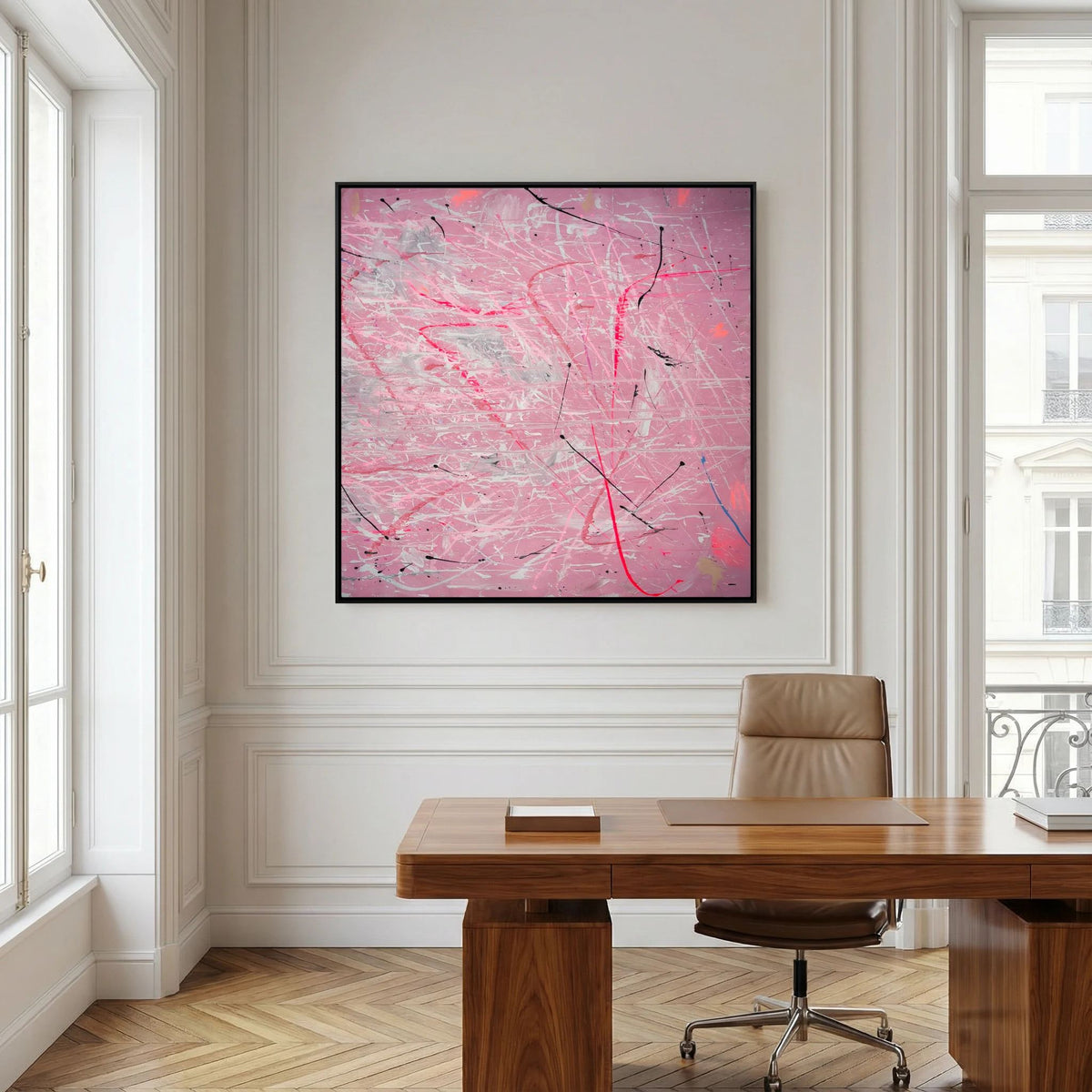 PAINT IN PINK (2024) PRINT ON CANVAS     