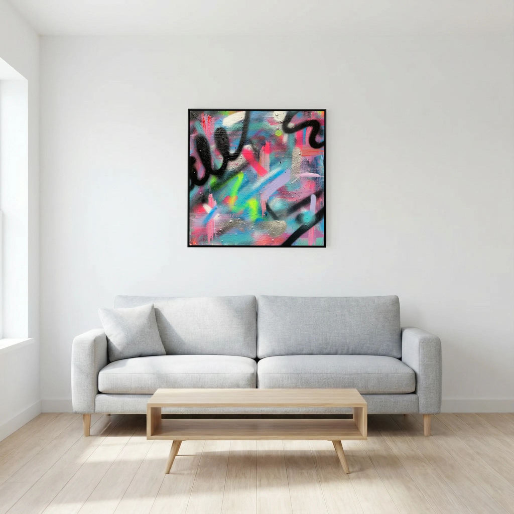 CONFETTI PRINT ON CANVAS 