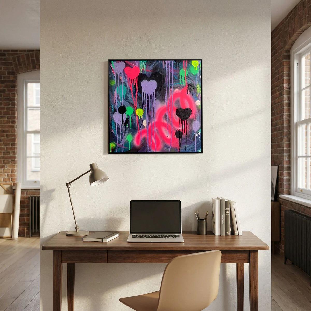 DRIPPING HEARTS (2021) CANVAS PRINT  