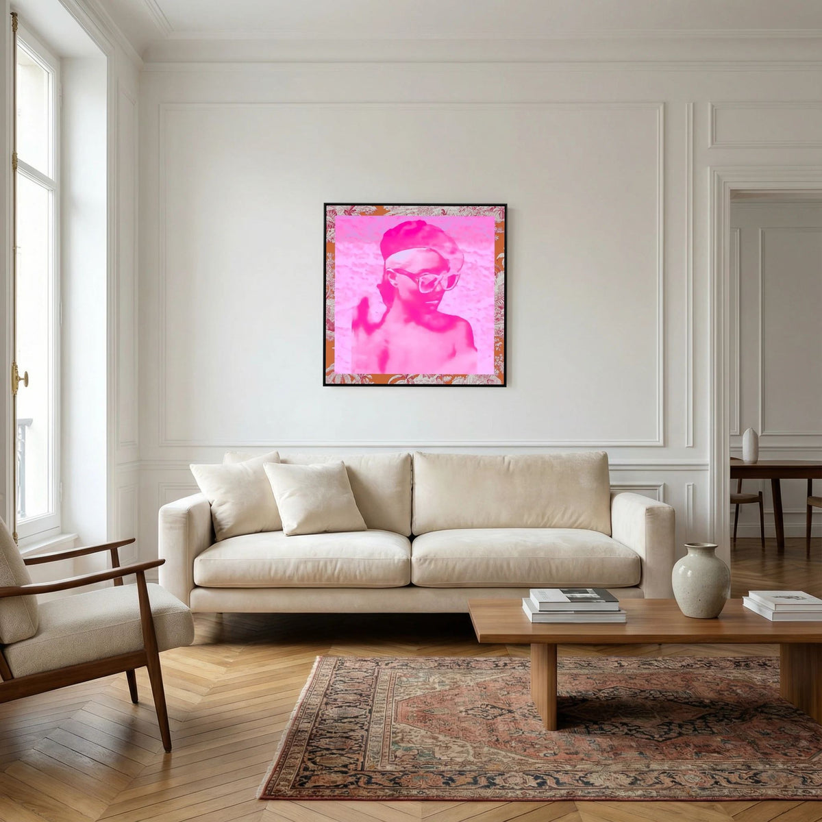 TOILE DE JOUY Pink & Orange