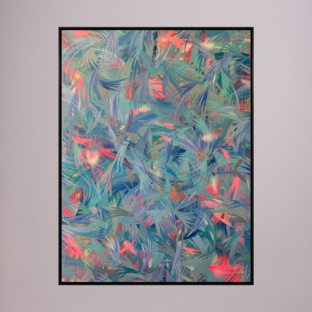 BLUE FEATHERS (2021) CANVAS PRINT 