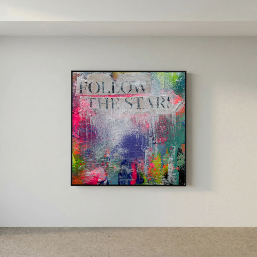FOLLOW THE STARS (2023) PRINT ON CANVAS 