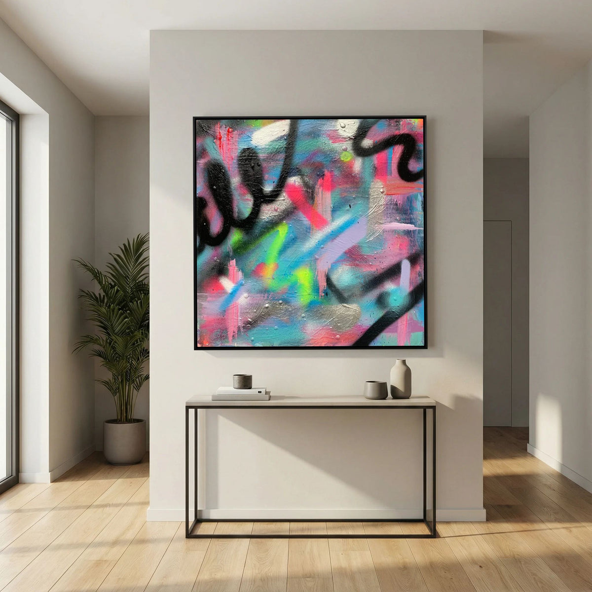 CONFETTI PRINT ON CANVAS 