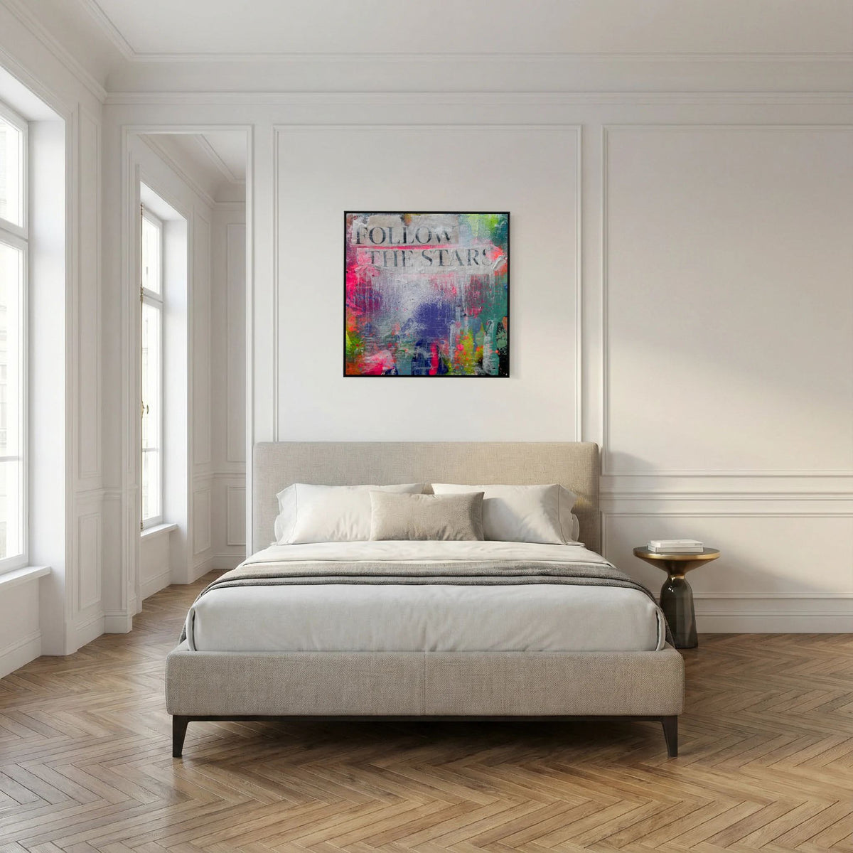 FOLLOW THE STARS (2023) PRINT ON CANVAS 