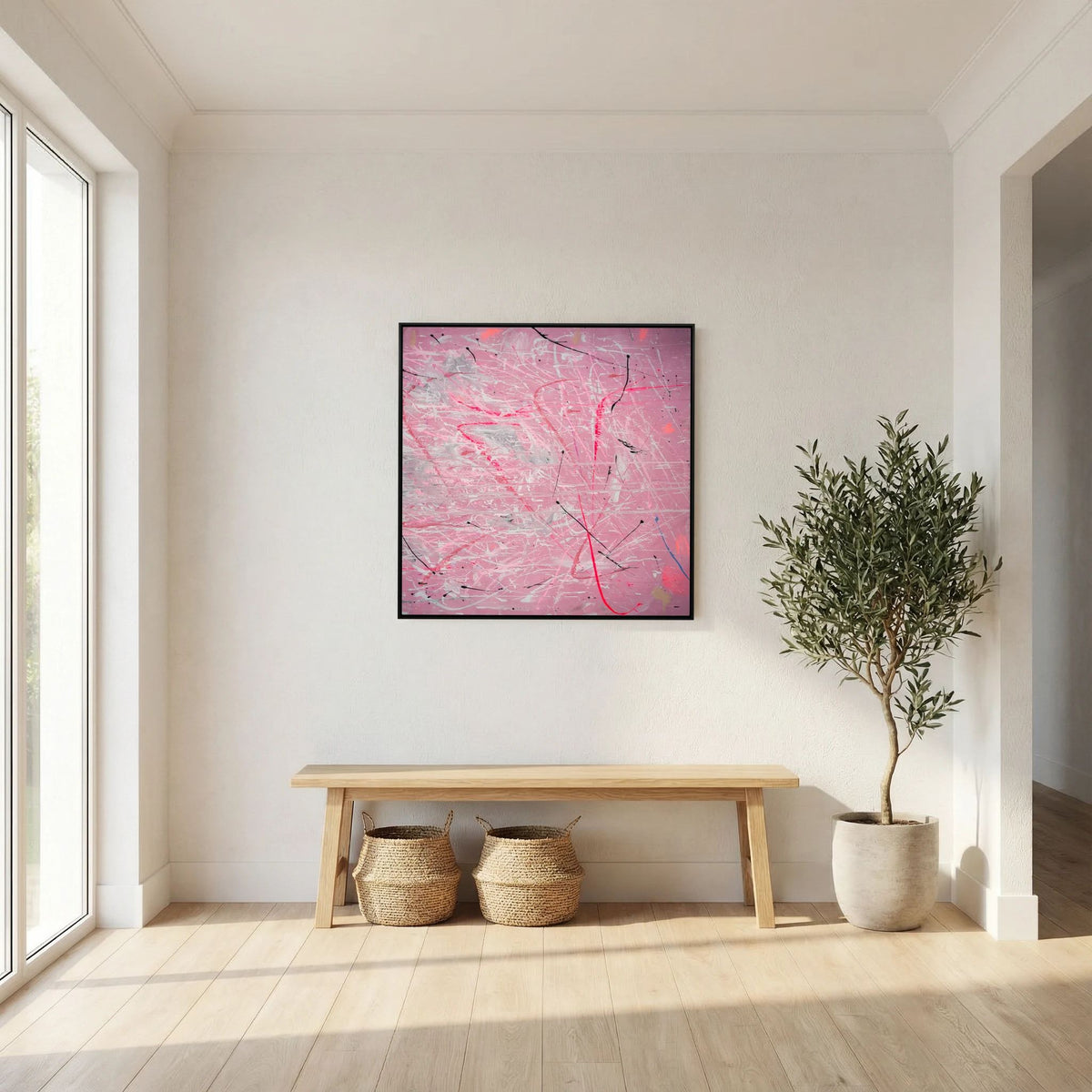 PAINT IN PINK (2024) PRINT ON CANVAS     