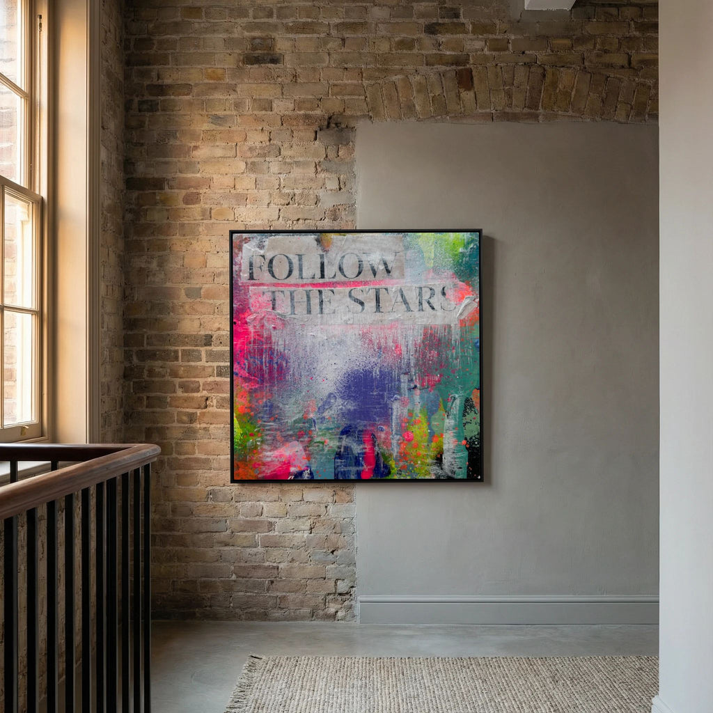 FOLLOW THE STARS (2023) PRINT ON CANVAS 