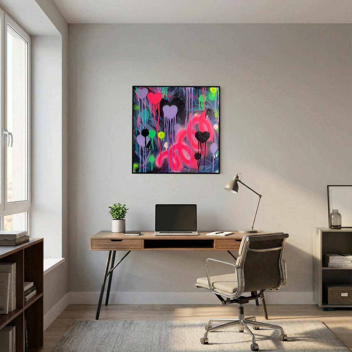 DRIPPING HEARTS (2021) CANVAS PRINT  