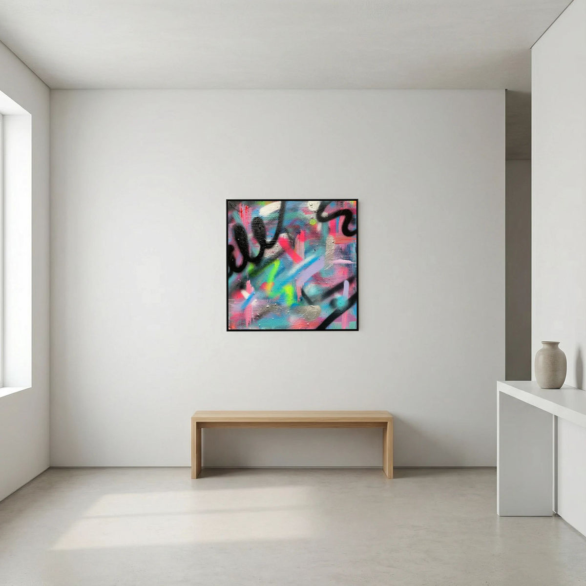 CONFETTI PRINT ON CANVAS 