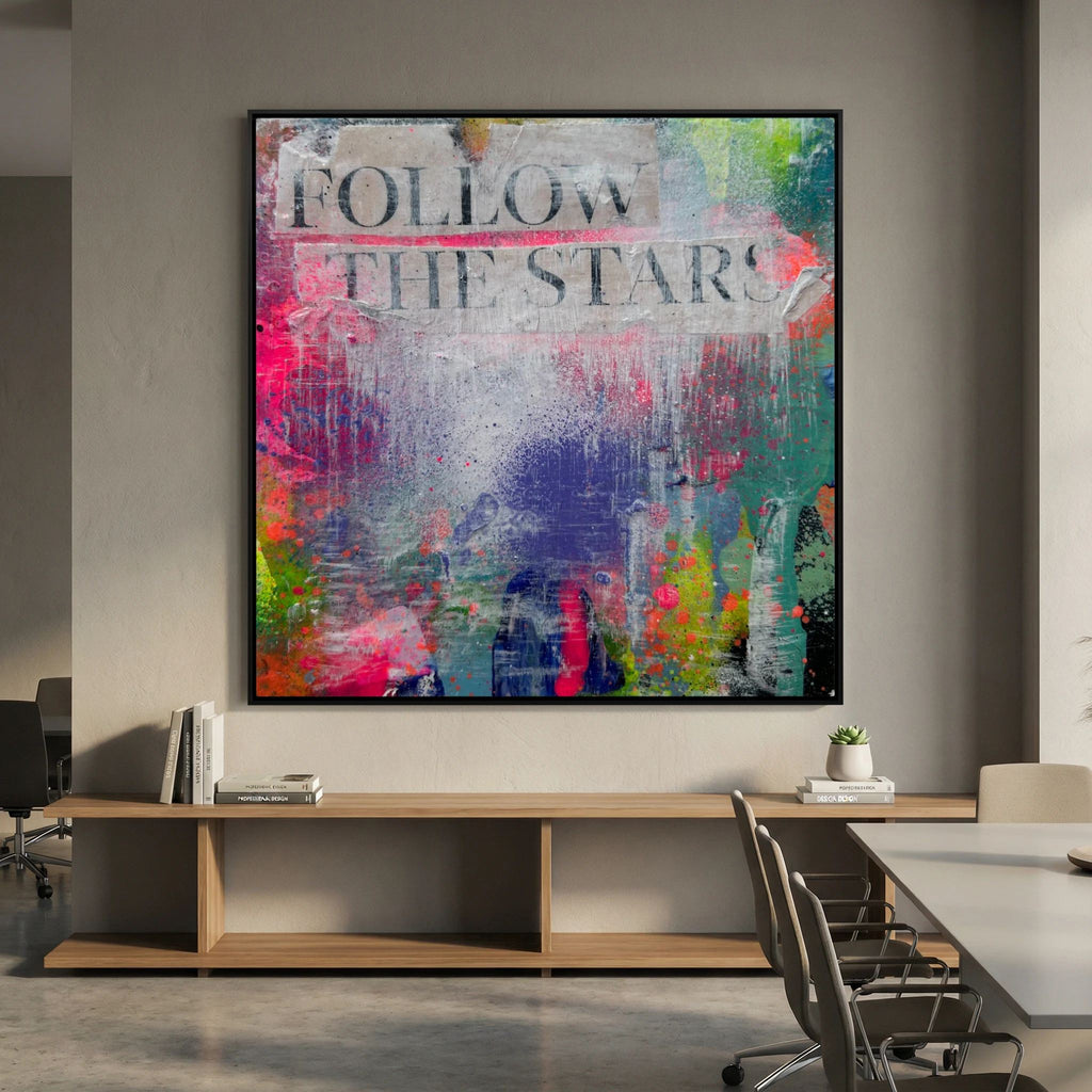 FOLLOW THE STARS (2023) PRINT ON CANVAS 