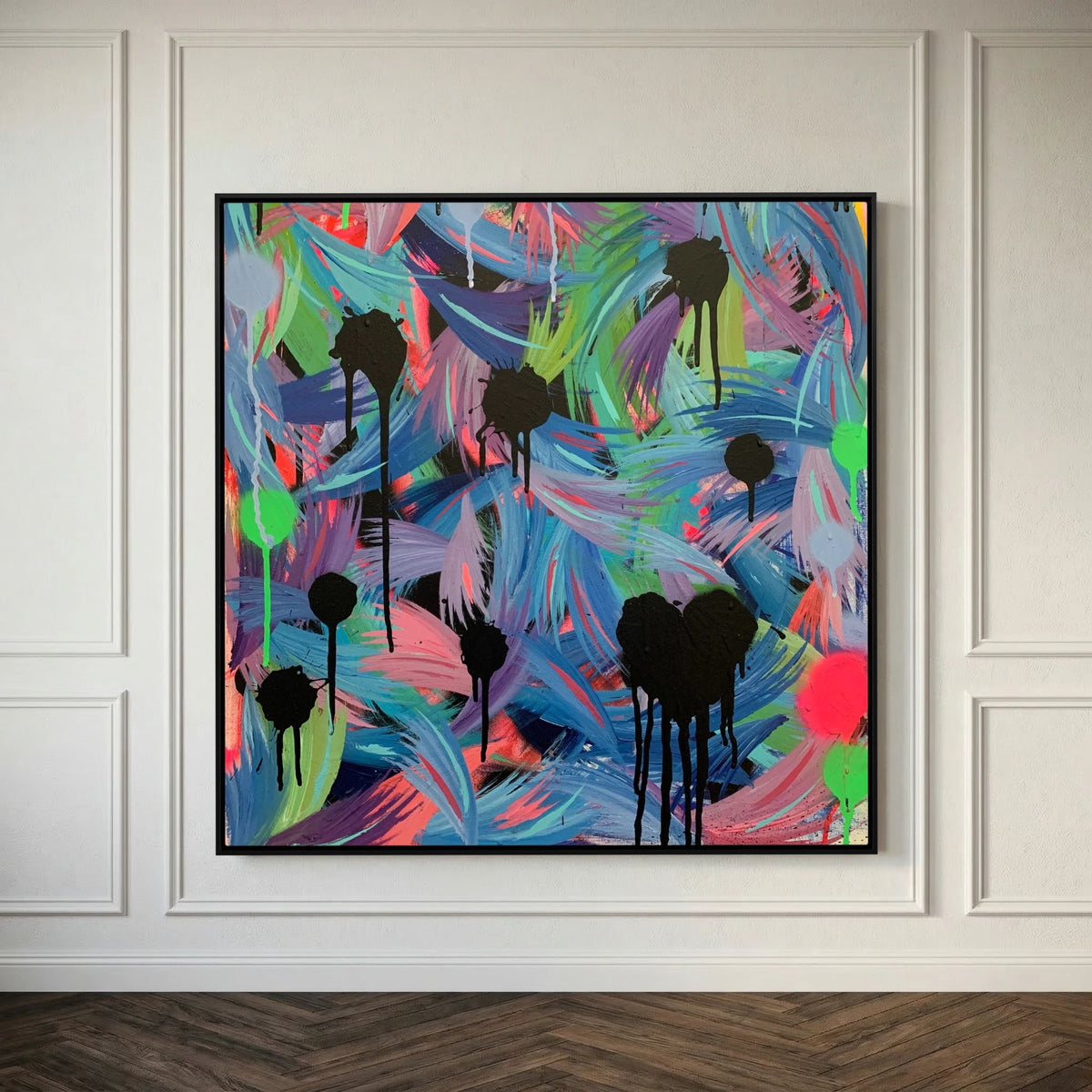 BLACK HEARTS CLUB (2020) PRINT ON CANVAS 