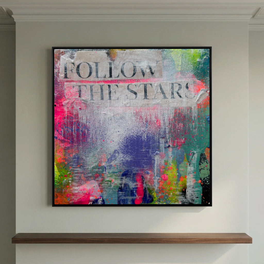 FOLLOW THE STARS (2023) PRINT ON CANVAS 