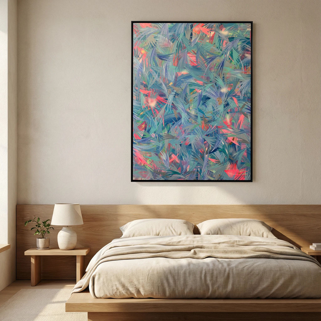 BLUE FEATHERS (2021) CANVAS PRINT 