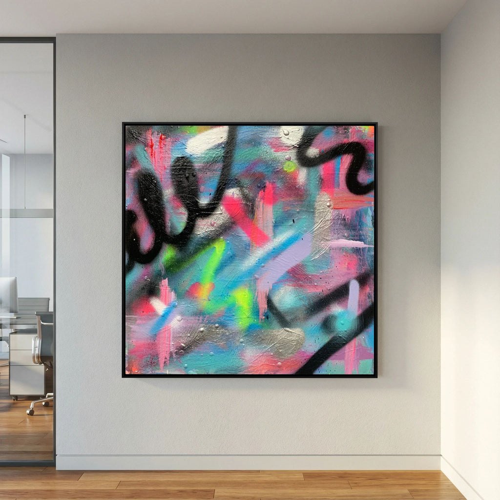 CONFETTI PRINT ON CANVAS 