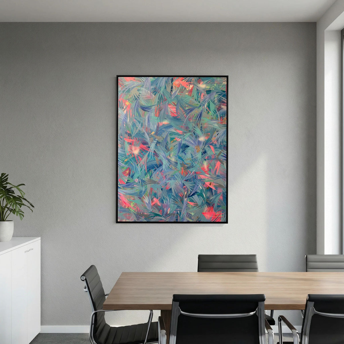 BLUE FEATHERS (2021) CANVAS PRINT 
