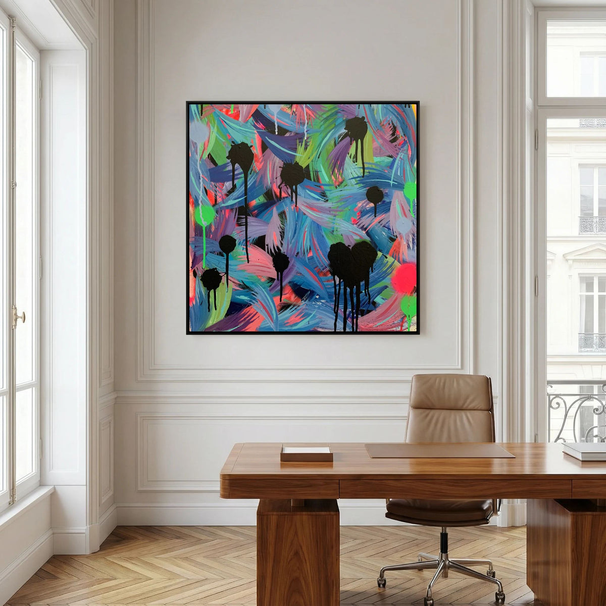 BLACK HEARTS CLUB (2020) PRINT ON CANVAS 