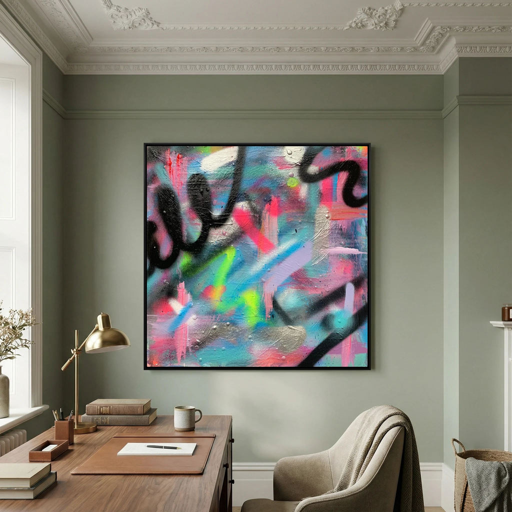 CONFETTI PRINT ON CANVAS 