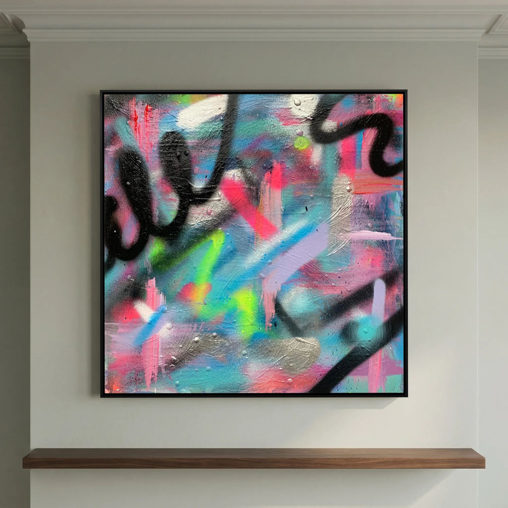 CONFETTI PRINT ON CANVAS 