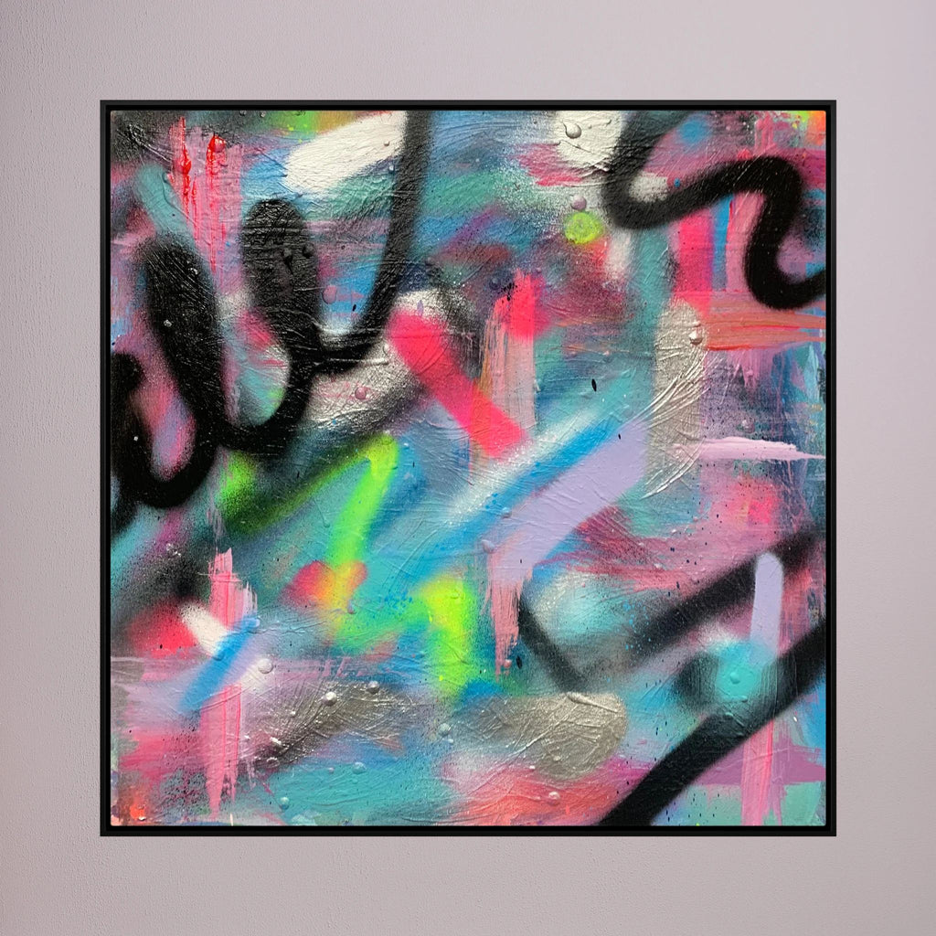 CONFETTI PRINT ON CANVAS 
