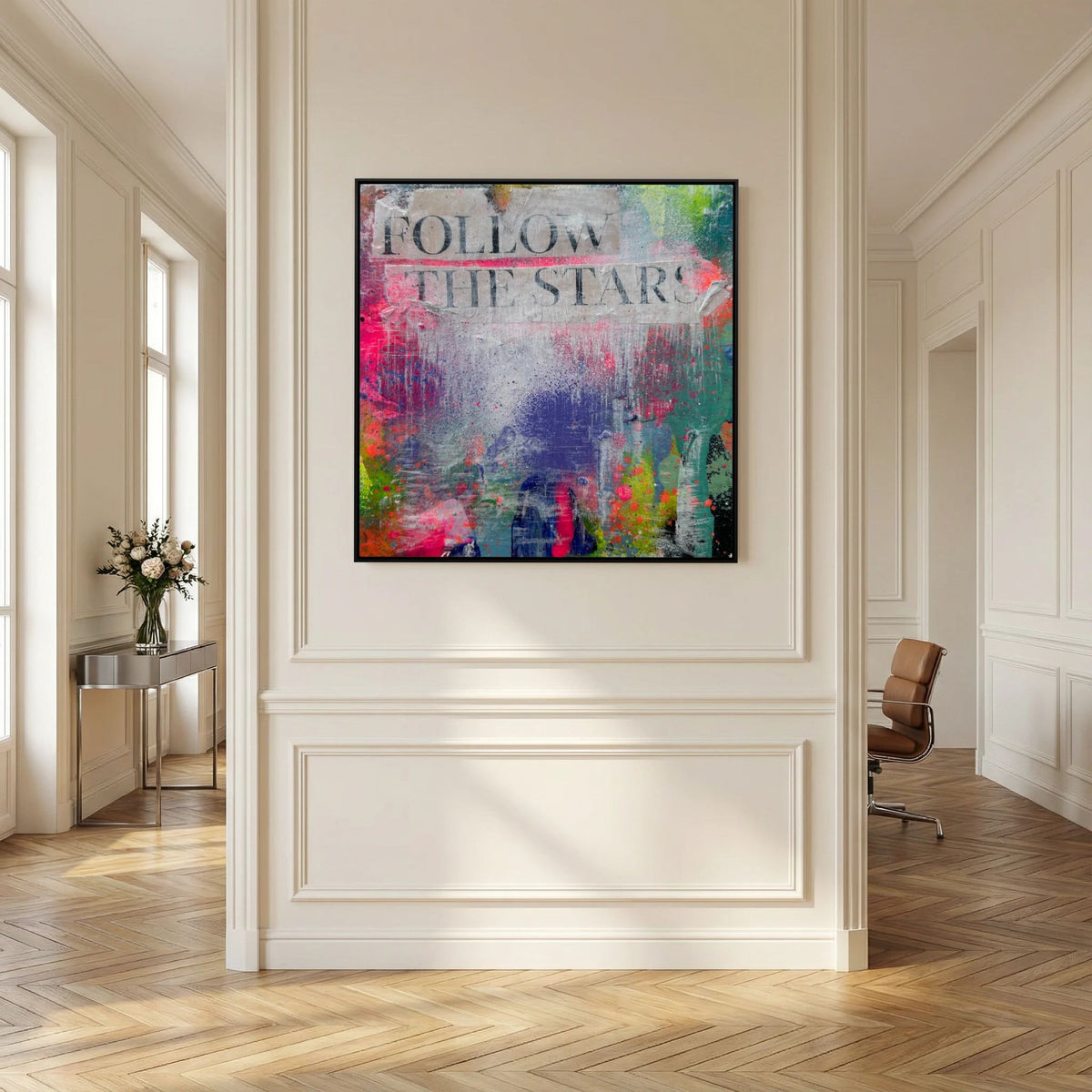 FOLLOW THE STARS (2023) PRINT ON CANVAS 