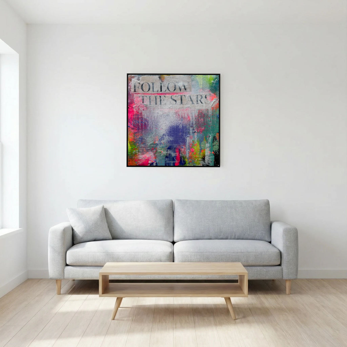 FOLLOW THE STARS (2023) PRINT ON CANVAS 